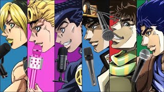 The Joestars Sing Their Own Openings AI Covers [upl. by Kcirdehs]