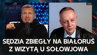 Były polski sędzia Tomasz Szmydt w programie rosyjskiego propagandysty Sołowjowa [upl. by Ruthie357]