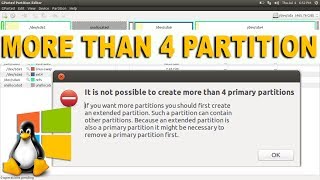 How to Create More Than 4 Partitions Extended  Logical Partition [upl. by Barnabe90]