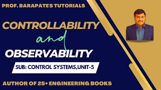 CONTROLLABILITY AND OBSERVABILITY [upl. by Nnylannej]