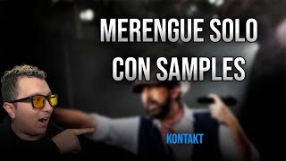 Como hacer Merengue SOLO CON SAMPLES  Percusión Full  Conga Guiro y Tambora para KONTAKT [upl. by Trina741]