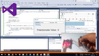 Visual Basic NET  Receive Serial Data From Arduino [upl. by Onaicnop]