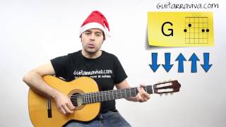 Aprende Burrito Sabanero en guitarra fácil tutorial villancicos tutorial acordes [upl. by Tiersten]