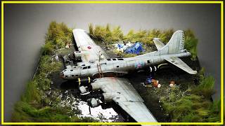 Diorama building DIY Salvaging B17 Swamp Ghost [upl. by Sitsuj]