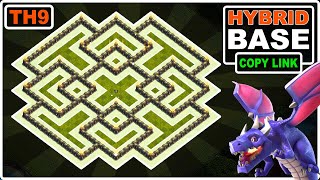 New BEST TH9 Base Copy Link 2023  Clash of Clans [upl. by Nivlad]