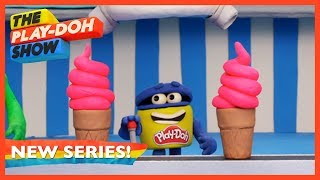 Play Doh Videos  Ice Cream Swirls 🍦 Stop Motion  The PlayDoh Show [upl. by Hubble]