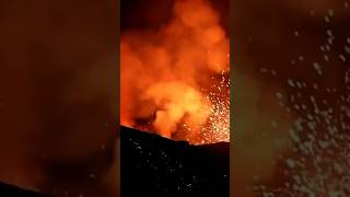 Stromboli’s SPECTACULAR Eruption shorts caughtoncameraunbelievable [upl. by Dnalsor799]