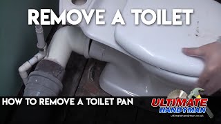 How to remove a toilet pan [upl. by Ennahoj]