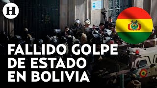 ¡La mayoría son militares Bolivia detiene a 17 implicados en el intento de golpe de Estado [upl. by Marlena]