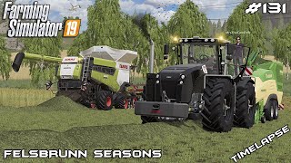 Harvesting grass amp making pellet  Animals on Felsbrunn Seasons  Farming Simulator 19  Episode 131 [upl. by Einnig]