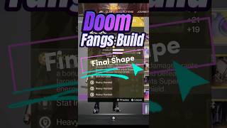 Doom Fang Pauldrons Build in the Final Shape destiny destinybuild [upl. by Four223]