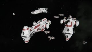 HAMMERHEAD Corvette  CR90 Review and Battle SPACE ENGINEERS [upl. by Kai]