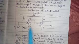 Analog Electronics Direct coupled amplifier lecture 2 [upl. by Arakat]