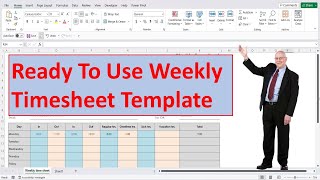 Ready To Use Weekly Timesheet template For Excel 365 [upl. by Annais614]