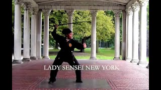 Cold Steel Sjambok  Lady Sensei Demo 1 [upl. by Gard]