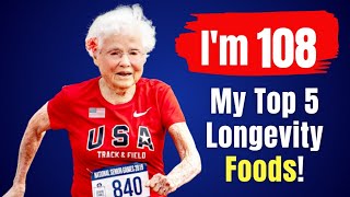 Julia Hawkins 108 yr old I eat TOP 5 Food amp dont get old Antiaging Benefits [upl. by Cordy]