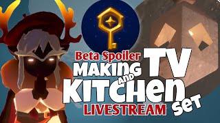 Beta NEW PROPS ARE INSANE Watch me live making a TV amp Kitchen Set  sky cotl [upl. by Ablem]