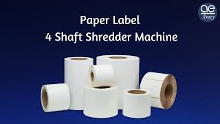 Paper label shredder Shredding unused coupons Paper Shredder Destroying cashback codes [upl. by Loring117]