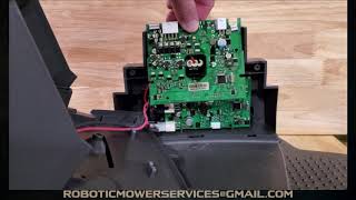 How to replace the circuit board in a 300 400 and 500 series Husqvarna Automower Charging Station [upl. by Leamse]