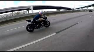 Motorcycle Wobble Save at 130MPH [upl. by Leunamne]