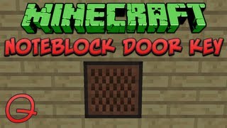 Minecraft Noteblock Door Key Quick Tutorial [upl. by Bucky]