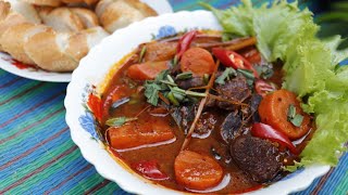 ខគោនំប័ុង  Braised Beef Recipe  Samphos Cooking Food [upl. by Issak800]