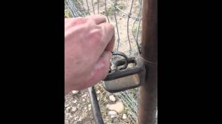 Home made gate latch [upl. by Sanalda]