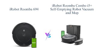 🤖 iRobot Roomba 694 vs Roomba Combo i5  Comparison Review 🧹 [upl. by Elleinahc119]