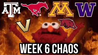 Week 6 Chaos  College Football Recap [upl. by Ycnalc]