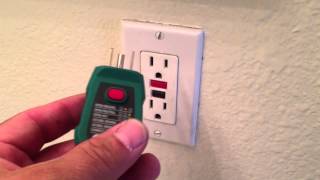 GFI Outlet  Test and Reset [upl. by Kristine]