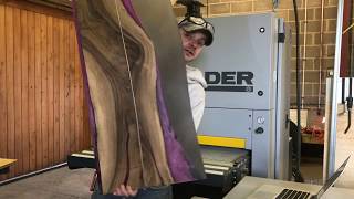 MWshoptalk Felder FW950 Wide belt Sander [upl. by Assirod]