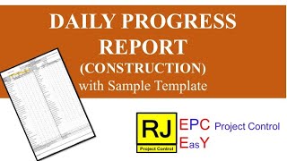 Daily Progress Report Construction [upl. by Hoshi]