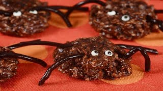 Chocolate Spiders Recipe Demonstration  Joyofbakingcom [upl. by Wedurn]