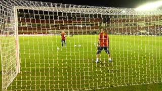 Martín viveros entreno de iker casillas y victor valdes seleccion españa [upl. by Hardwick]