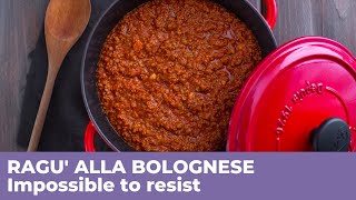 How to prepare RAGU ALLA BOLOGNESE  Traditional Italian recipe [upl. by Innig]