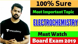 Most Important Topic of ELECTROCHEMISTRY  Board Exam 2019  Bharat Panchal [upl. by Dragone]