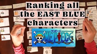 Tier ranking all of the EAST BLUE and on accident a few extra characters in One Piece [upl. by Enaed667]