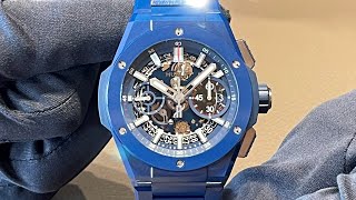 BIG BANG HUBLOT  Big Bang Integral 42mm Blue Black White Grey Titan 宇舶 大爆炸 陶瓷，钛合金 [upl. by Aldis]