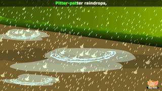 Raindrops  Nursery Rhyme with Lyrics amp Karaoke [upl. by Castora322]