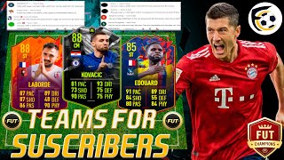 FIFA 22 BEST TEAMS FIFA 22 100K 200K 300K 400K 1M SQUAD BUILDER WITH AI TeamsForSubscribers 40 [upl. by Leamiba]