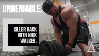 Undeniable Killer Back Workout with Bodybuilder Nick Walker [upl. by Cesaria844]