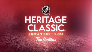 Connor McDavid and Jonathan Huberdeau on 2023 NHL Heritage Classic [upl. by Ymerrej]