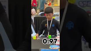 YIHENG WANG 2x2 WORLD RECORD AVERAGE EDIT [upl. by Cordalia]