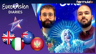 REACCIÓN Reino Unido Australia Italia y Montenegro ESC 2019 🇬🇧🇦🇺🇮🇹🇲🇪 Eurovisión Diaries [upl. by Ailad203]