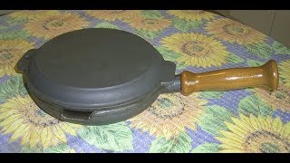 Gusseisen Steakpfanne Bratpfanne mit DeckelCastiron cookware [upl. by Aiekahs]