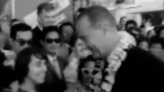 May 9 1961  Vice President Lyndon B Johnson in Honolulu Hawaii [upl. by Chace]