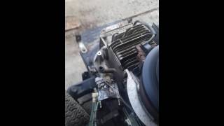 How to adjust carburetor on riding lawn mower [upl. by Trebo]