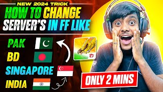 2024 New Trick😍🔥 Change Free Fire Server In Only 2 Mins😲  Mysterious And Unknown Facts Of FF [upl. by Eyahs]