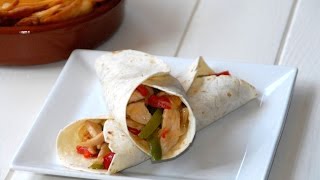 Como hacer fajitas de pollo mexicanas  Receta paso a paso [upl. by Tnemelc329]