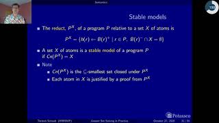 Answer set solving in practice introduction semantics definition [upl. by Ayatnahs117]